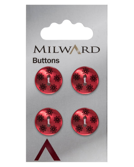 Buttons: Carded: 15mm: Pack of 4: Code F