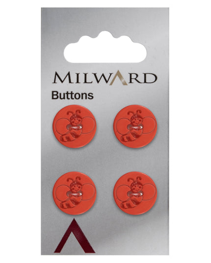 Buttons: Carded: 15mm: Pack of 4: Code G