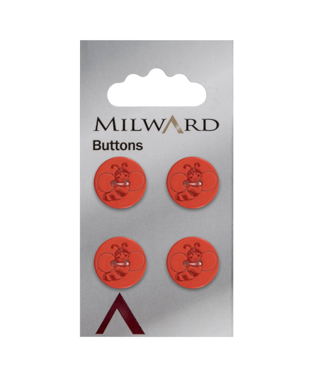 Buttons: Carded: 15mm: Pack of 4: Code G