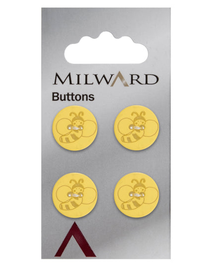 Buttons: Carded: 15mm: Pack of 4: Code G