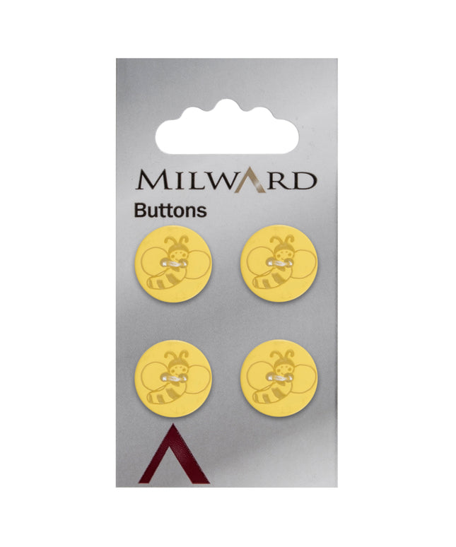 Buttons: Carded: 15mm: Pack of 4: Code G