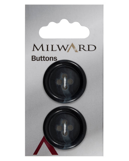Buttons: Carded: 25mm: Pack of 2: Code F