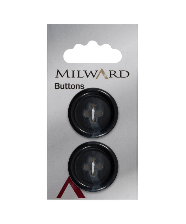 Buttons: Carded: 25mm: Pack of 2: Code F