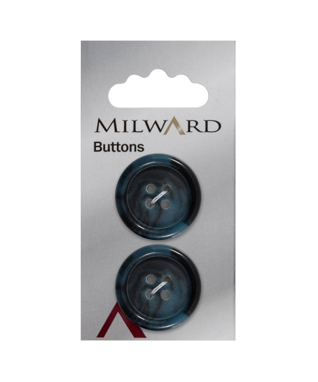 Buttons: Carded: 25mm: Pack of 2: Code F