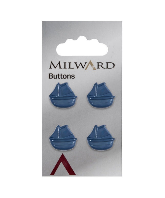 Buttons: Carded: 14mm: Pack of 4: Code J