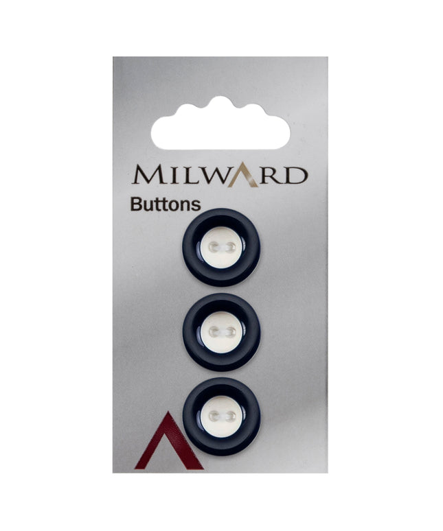 Buttons: Carded: 18mm: Pack of 3: Code D