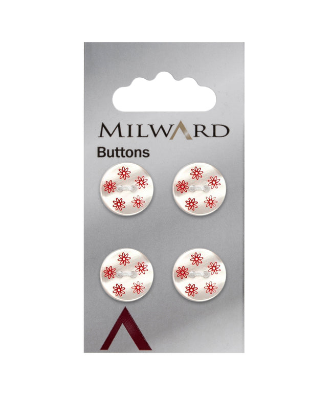 Buttons: Carded: 15mm: Pack of 4: Code F