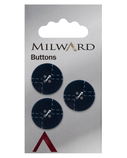 Buttons: Carded: 17mm: Pack of 3: Code D