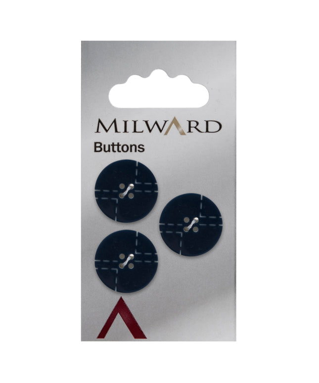 Buttons: Carded: 17mm: Pack of 3: Code D