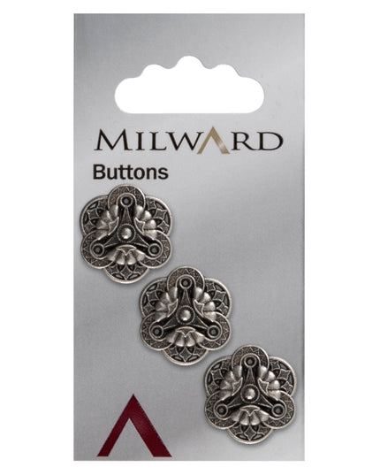 Buttons: Carded: 19mm: Pack of 3: Code F