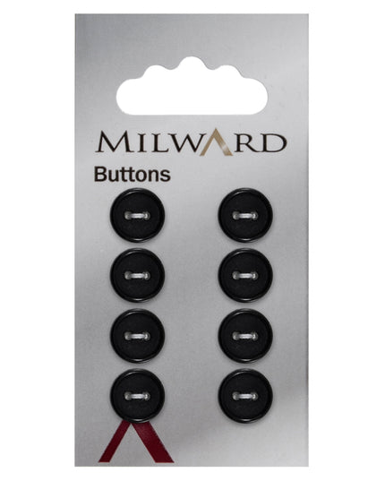 Buttons: Carded: 11mm: Pack of 8: Code B