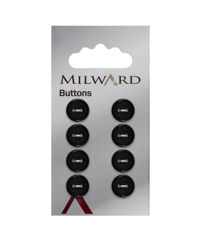 Buttons: Carded: 11mm: Pack of 8: Code B