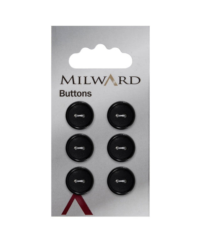 Buttons: Carded: 13mm: Pack of 6: Code B