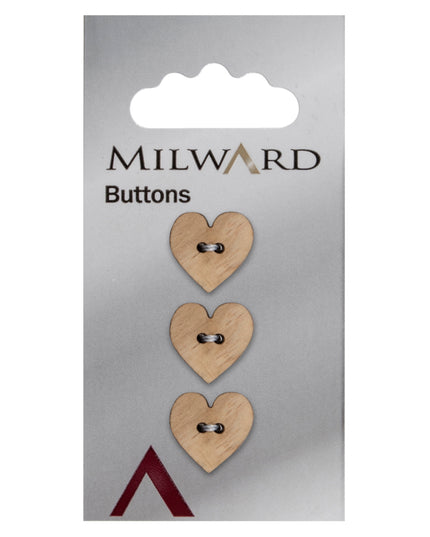Buttons: Carded: 15mm: Pack of 3: Code H