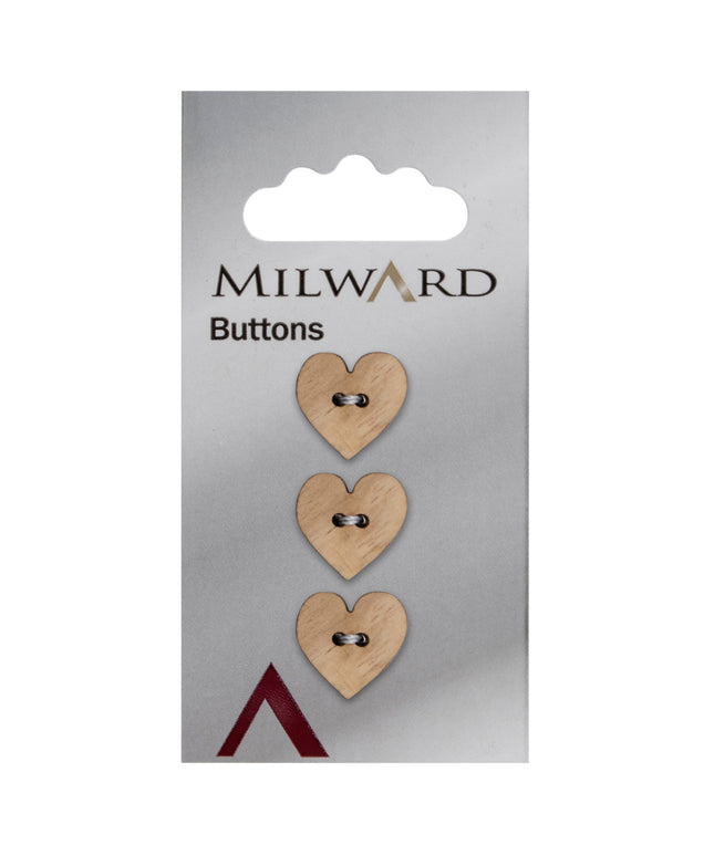 Buttons: Carded: 15mm: Pack of 3: Code H