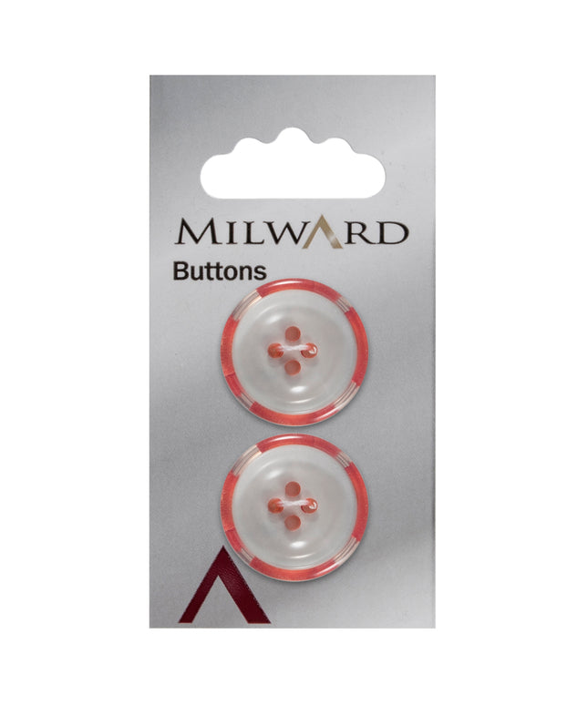 Buttons: Carded: 22mm: Pack of 2: Code C