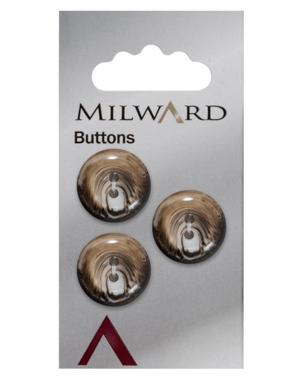 Buttons: Carded: 17mm: Pack of 3: Code D