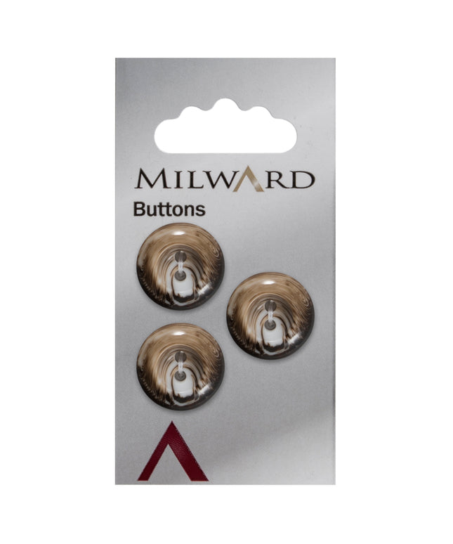 Buttons: Carded: 17mm: Pack of 3: Code D