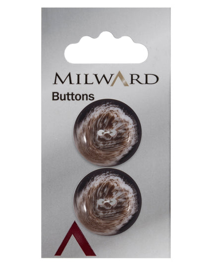 Buttons: Carded: 25mm: Pack of 2: Code E