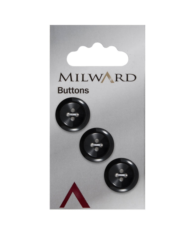 Buttons: Carded: 17mm: Pack of 3: Code B