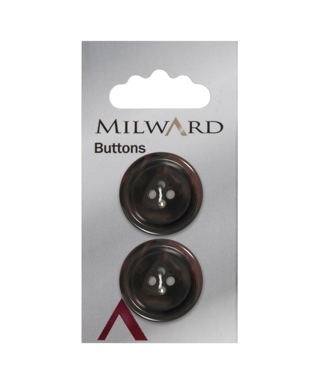 Buttons: Carded: 25mm: Pack of 2: Code C