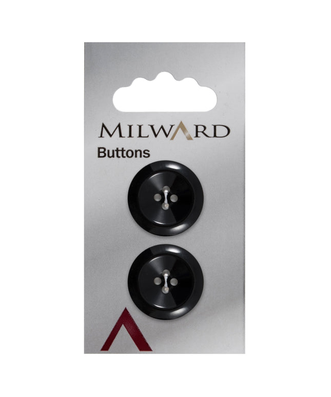 Buttons: Carded: 22mm: Pack of 2: Code B