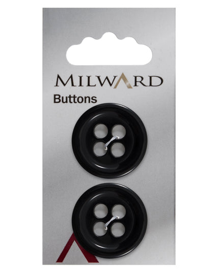 Buttons: Carded: 27mm: Pack of 2: Code E