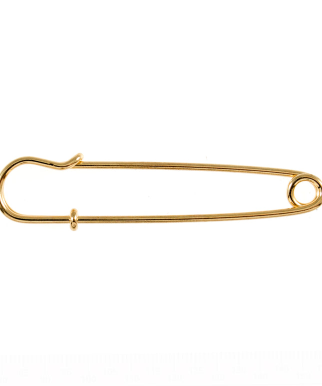 Kilt Pin: Metal: Carded: Gold: 76mm: Pack of 1: Code A