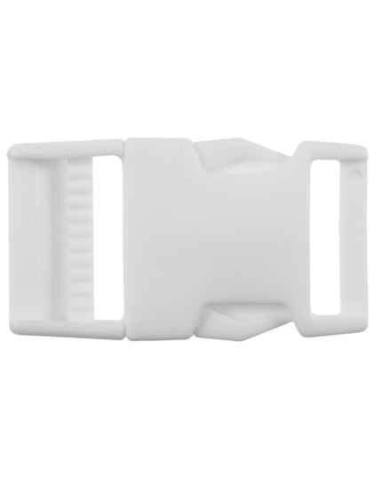 Buckle: Carded: Square: White: 25mm: Pack of 1: Code A