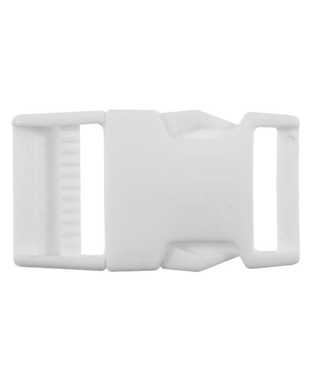 Buckle: Carded: Square: White: 25mm: Pack of 1: Code A