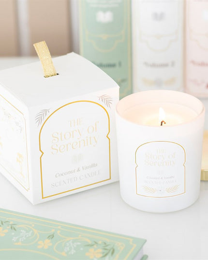 The Story of Serenity Coconut & Vanilla Candle