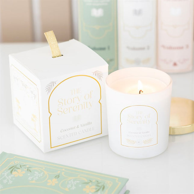 The Story of Serenity Coconut & Vanilla Candle