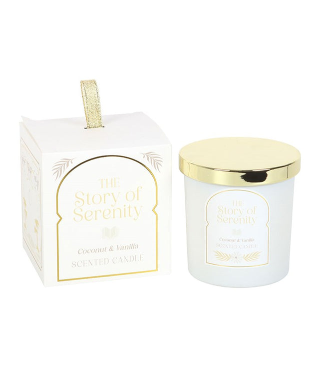 The Story of Serenity Coconut & Vanilla Candle