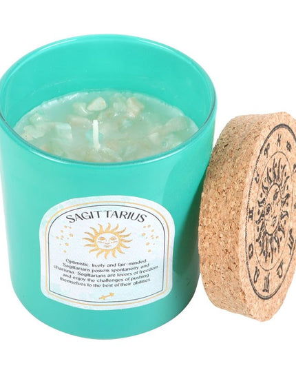 Sagittarius Ylang Ylang & Amber Gemstone Zodiac Candle