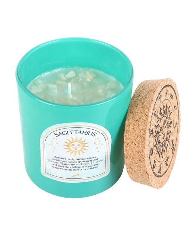 Sagittarius Ylang Ylang & Amber Gemstone Zodiac Candle