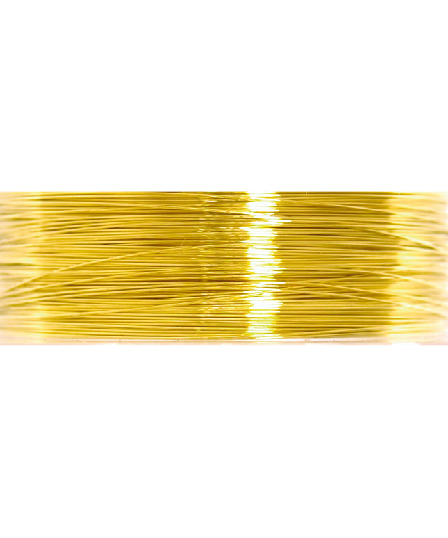 Beading Wire: 34 Gauge: 21.9m: Gold