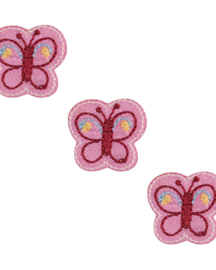 Motif A: Three Pink Butterflies