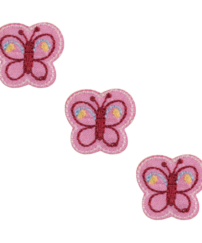 Motif A: Three Pink Butterflies