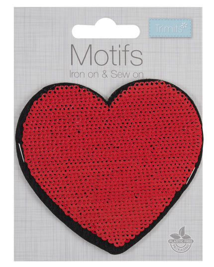 Motif C: Red Heart: Flip Sequin