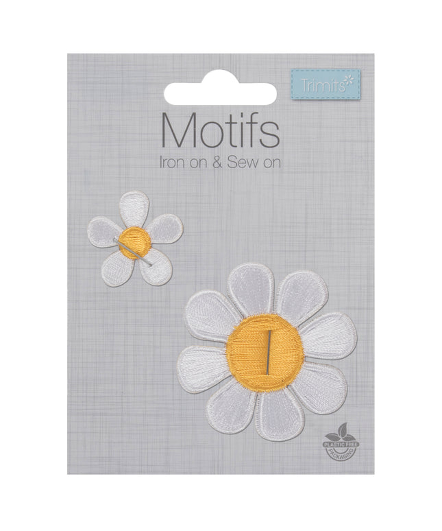 Motif C: White Daisies