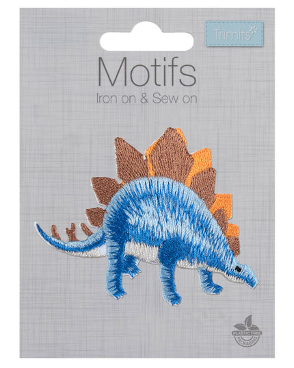 Motif C: Blue Dinosaur