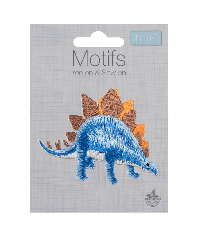 Motif C: Blue Dinosaur