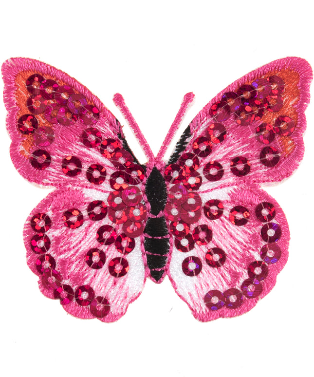 Motif C: Pink Sequin Butterfly
