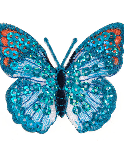 Motif C: Blue Sequin Butterfly