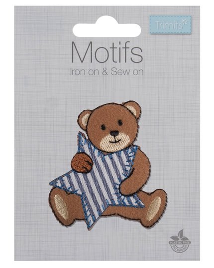 Motif C: Bear with Blue Stripe Star
