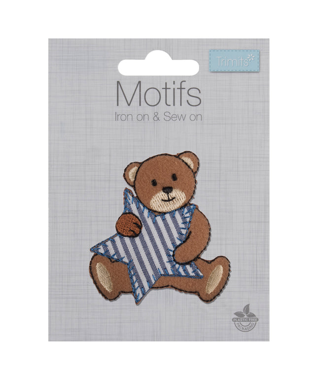 Motif C: Bear with Blue Stripe Star
