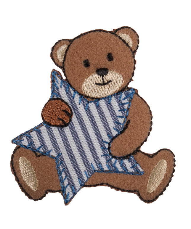 Motif C: Bear with Blue Stripe Star