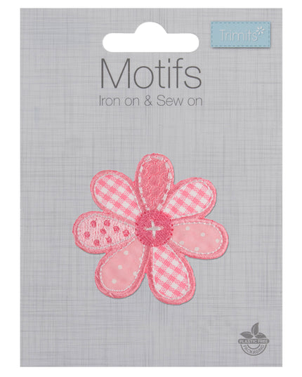 Motif C: Patchwork Flower: Pink