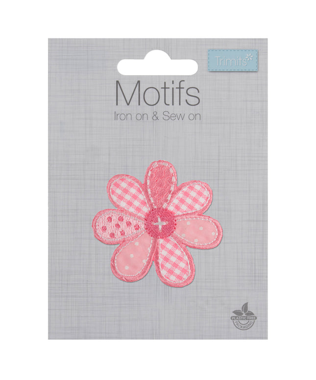 Motif C: Patchwork Flower: Pink