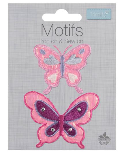 Motif C: Big and Small Butterfly: Pink